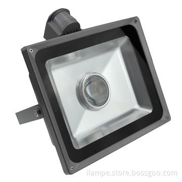 IP65 LED Flood Light, 50W with Sensor and Lens